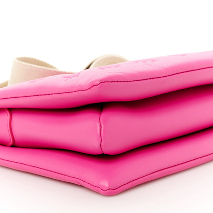 Louis Vuitton Lambskin Embossed Monogram Coussin PM Rose Miami 11 of 12