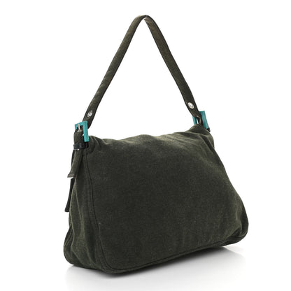 Fendi Jersey Mama Baguette Grey Blue 3 of 10