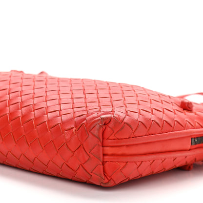 Bottega Veneta Nappa Intrecciato Nodini Crossbody Messenger Red 11 of 12