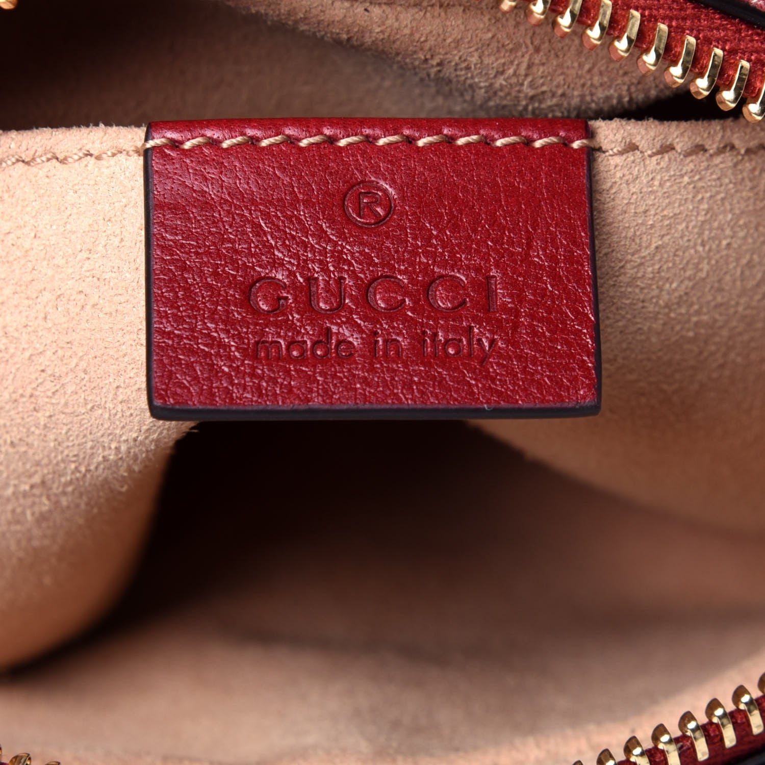 Gucci Suede Calfskin Web Mini Ophidia Shoulder Bag New Blue Romantic Cherry 6 of 12