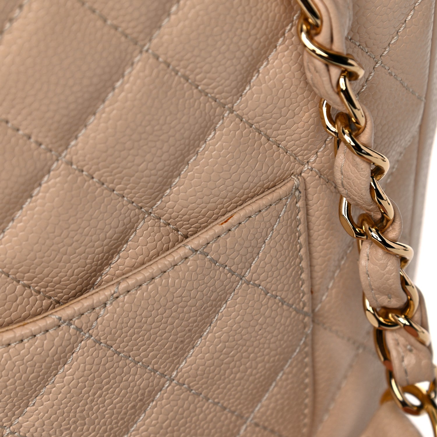Chanel Caviar Quilted Petit Shopping Tote PST Beige Clair 21 of 22