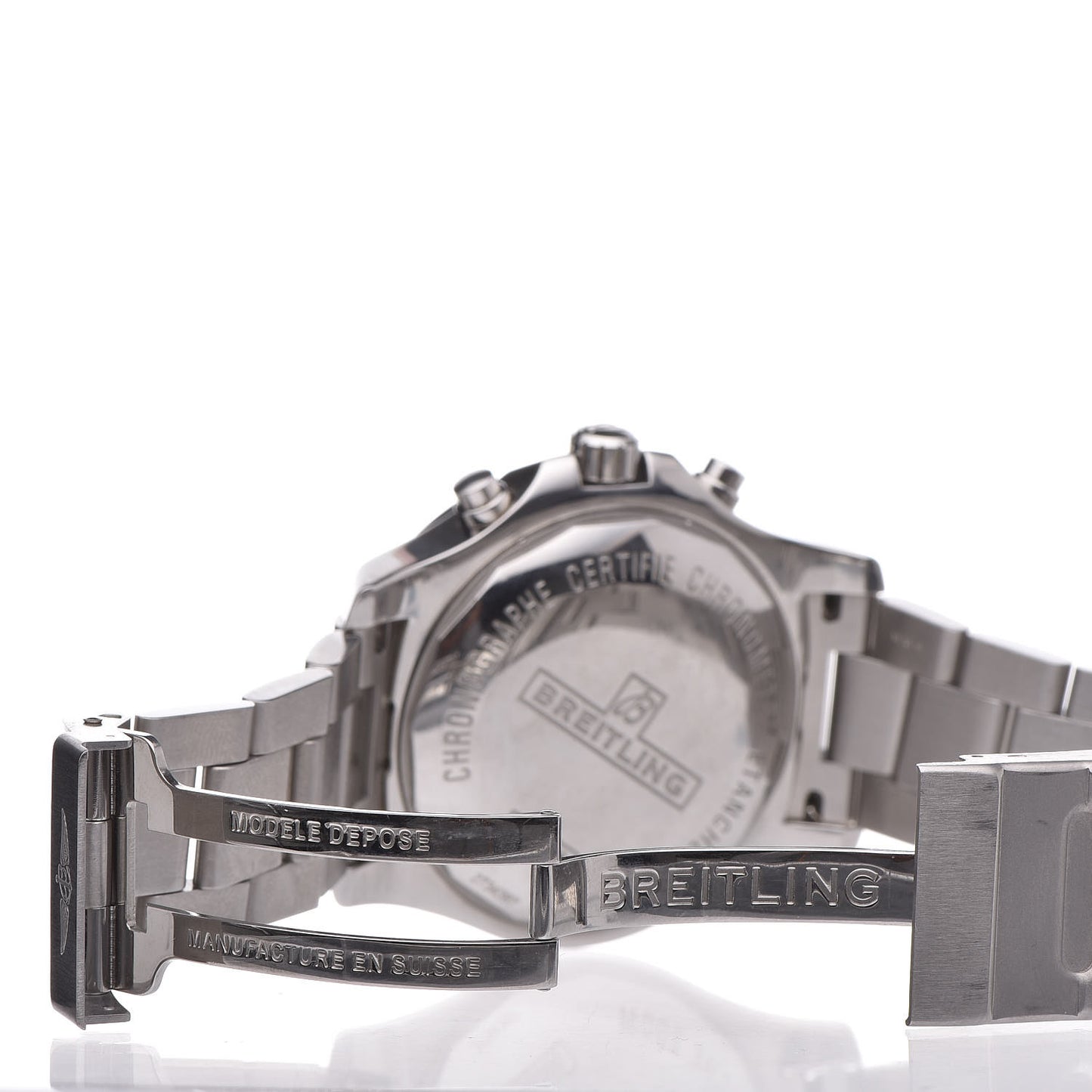 Stainless Steel 44mm Colt Chronograph Automatic Watch Black A13388