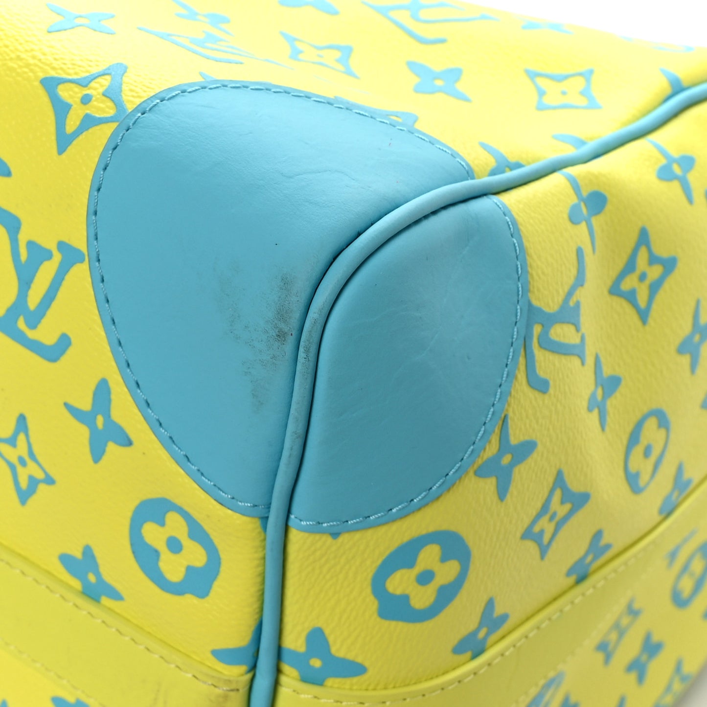 Monogram Playground Keepall Bandouliere 50 Lime