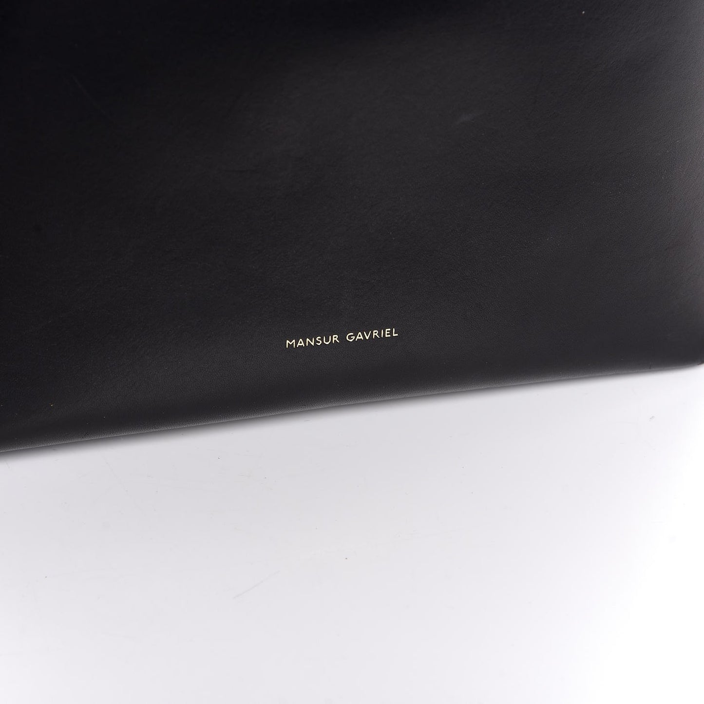 Vegetable Tanned Calfskin Bucket Bag Black Flamma