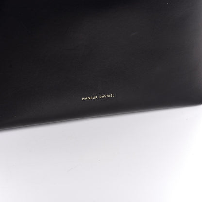 Mansur Gavriel Vegetable Tanned Calfskin Bucket Bag Black Flamma 7 of 11