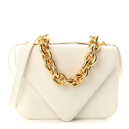 Bottega Veneta Calfskin Mount Envelope Bag White 1 of 10