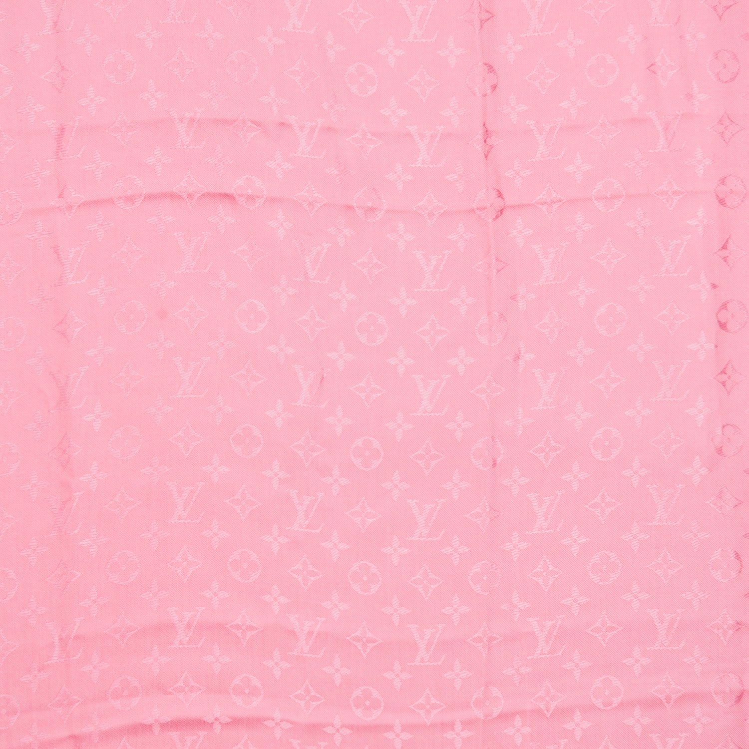 Louis Vuitton Silk Wool Amstramgram Shawl Pink 3 of 6