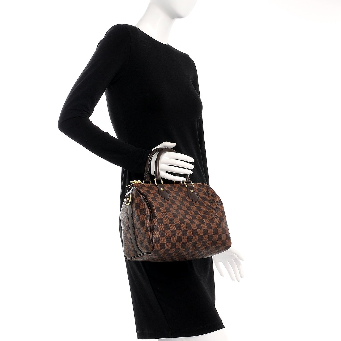 Damier Ebene Speedy Bandouliere 25