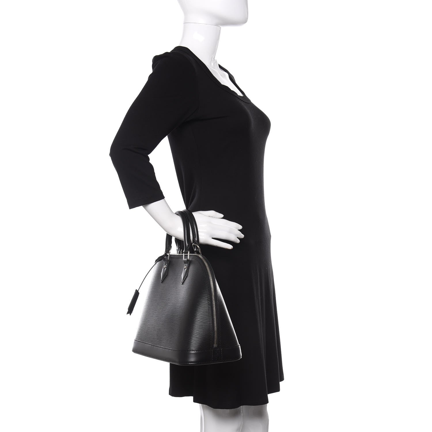 Louis Vuitton Epi Alma PM Black 2 of 9