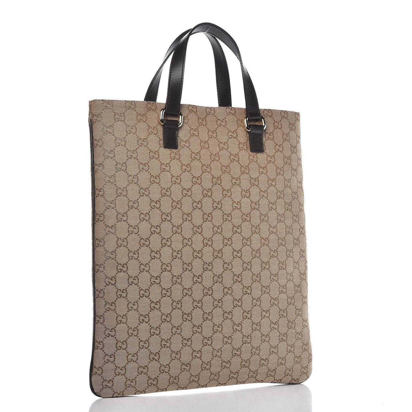 Metallic GG Plus Monogram Flat Vertical Tote