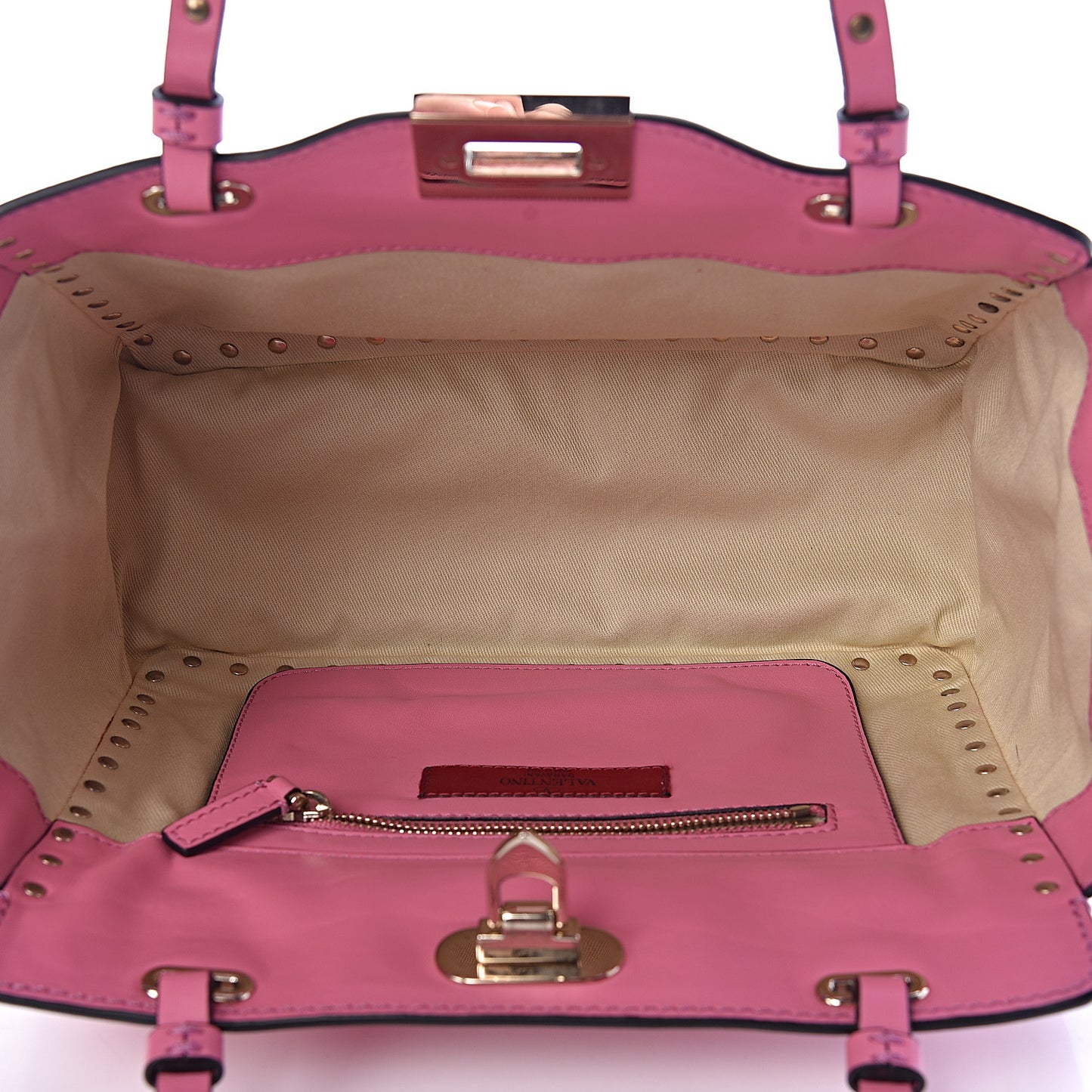Vitello Small Rockstud Tote Ninphea