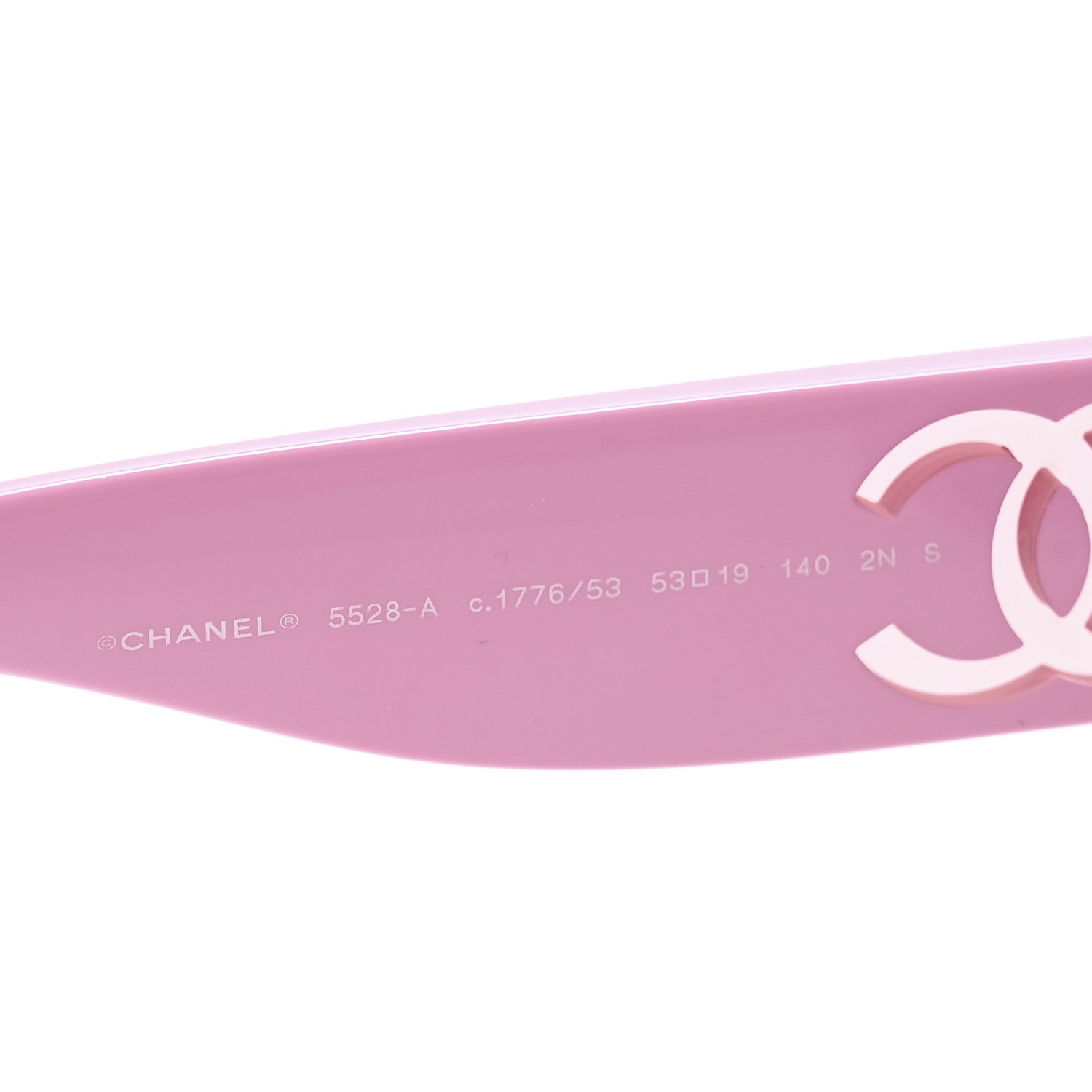Chanel Acetate Nyon Oval CC Sunglasses 5528-A Pink 5 of 8