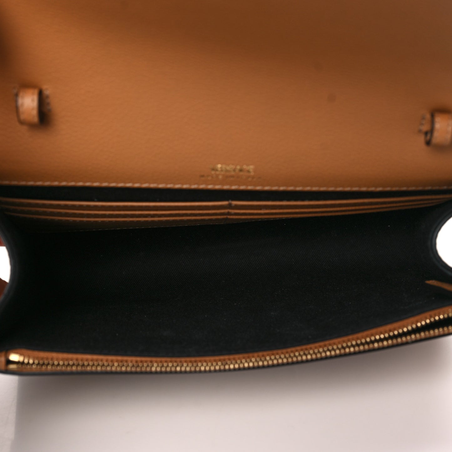 Grained Calfskin La Medusa Crossbody Bag Brown