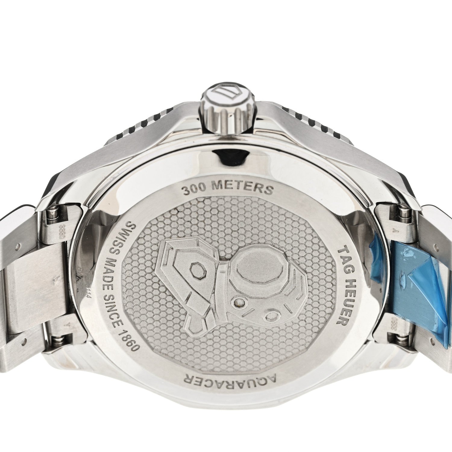 Tag Heuer Stainless Steel 42mm Aquaracer 300M Automatic Watch Blue WBP5114 4 of 5