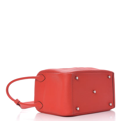 Hermes Taurillon Clemence Lindy 30 Rouge Tomate 4 of 14