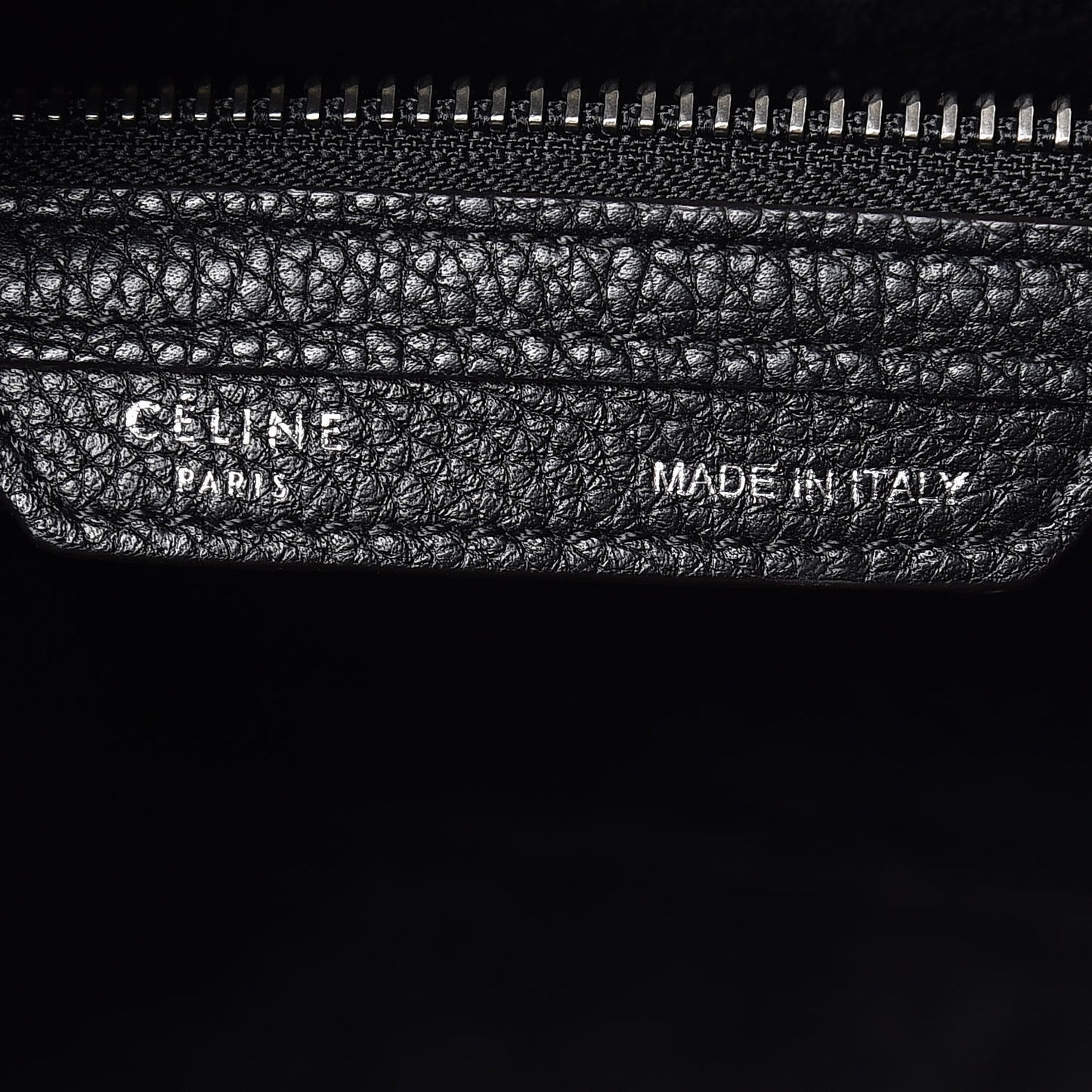 Drummed Calfskin Mini Luggage Black