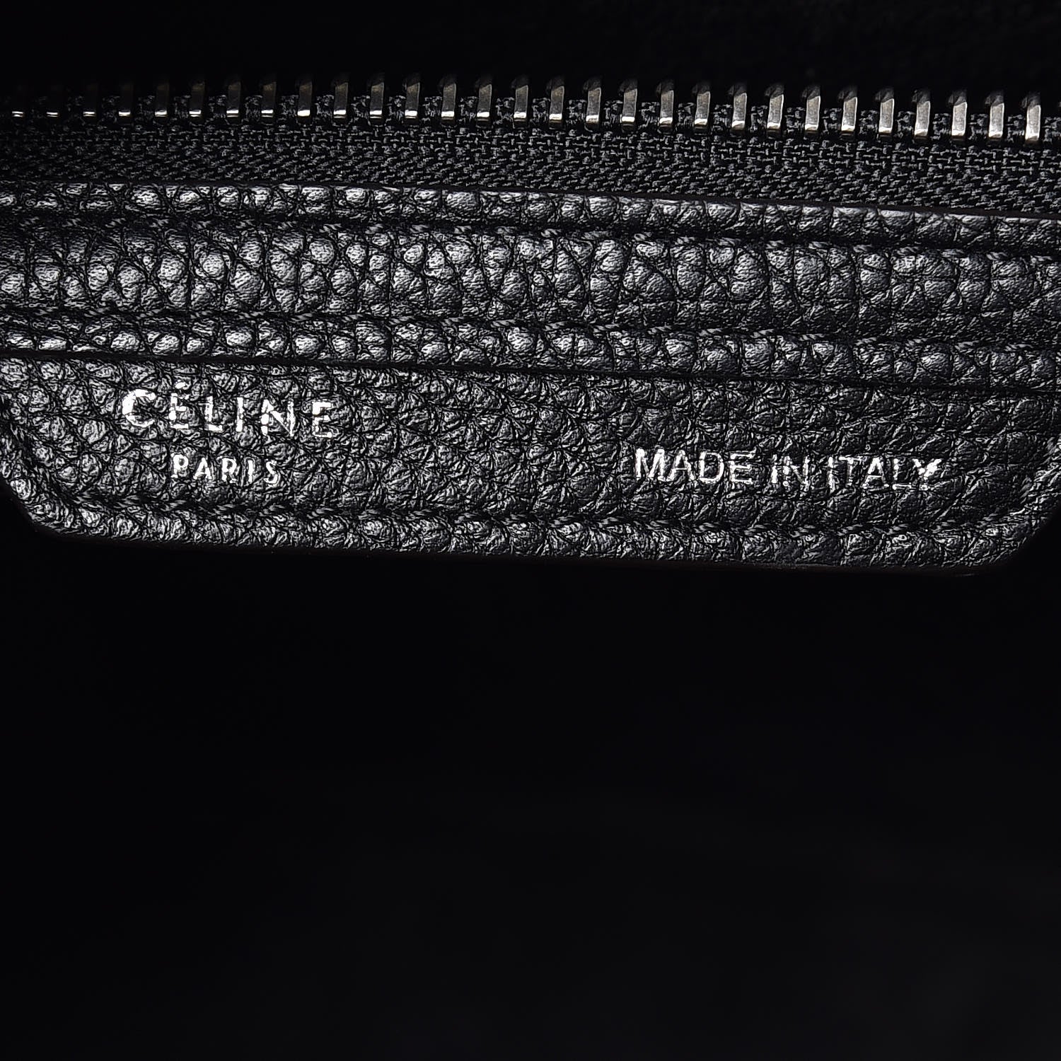 Celine Drummed Calfskin Mini Luggage Black 8 of 12