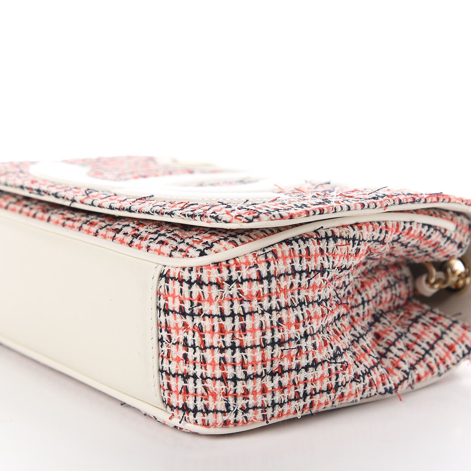 Chanel Tweed Lambskin Timeless Flap White 7 of 12