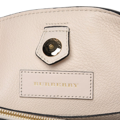 Burberry Grainy Calfskin Small Milton Satchel Natural Black 8 of 10