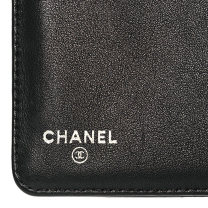 Chanel Patent Camellia Embossed Zipped Pocket Wallet Brown 7 of 13