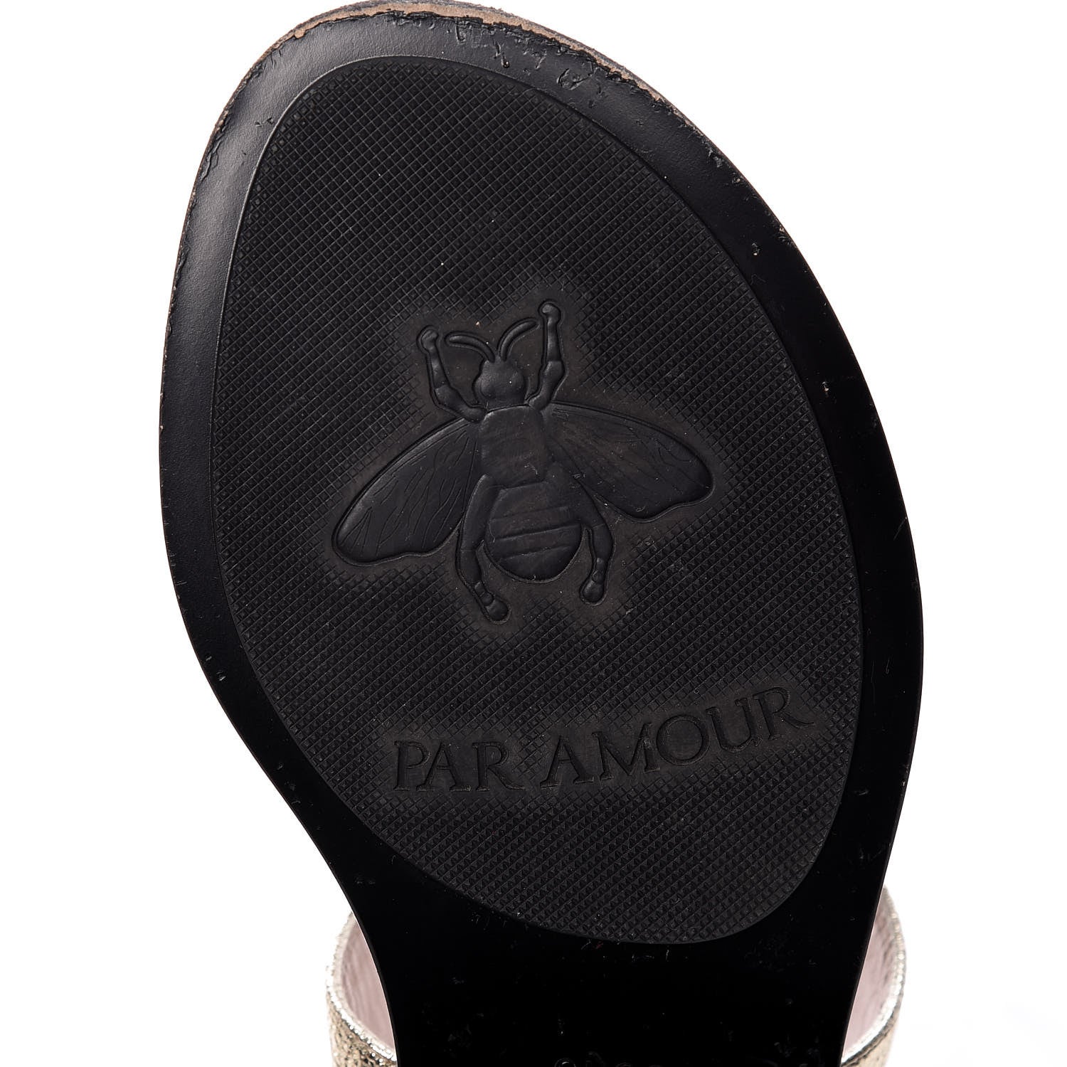 Gucci Nappa Silk Galassia GG Marmont Thong Flat Sandals 37.5 Platino 11 of 14