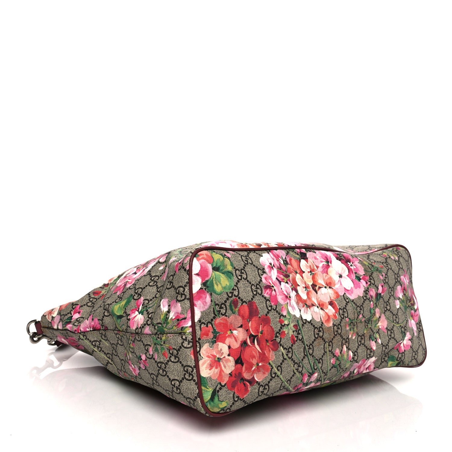 Gucci Soft GG Supreme Monogram Blooms Medium Crossbody Tote Beige Multicolor Dry Rose 4 of 13