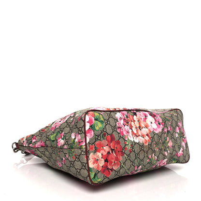 Gucci Soft GG Supreme Monogram Blooms Medium Crossbody Tote Beige Multicolor Dry Rose 4 of 13