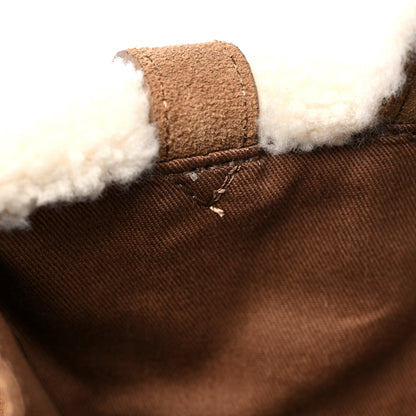 Telfar X UGG Suede Shearling Medium Shopping Bag Chestnut 10 of 12