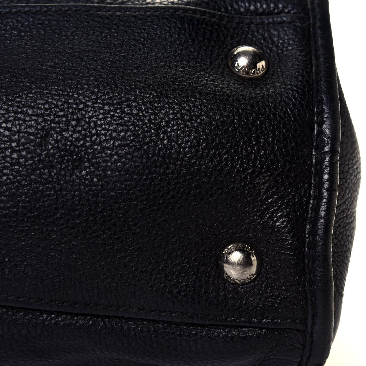 Vitello Daino Top Handle Tote Black