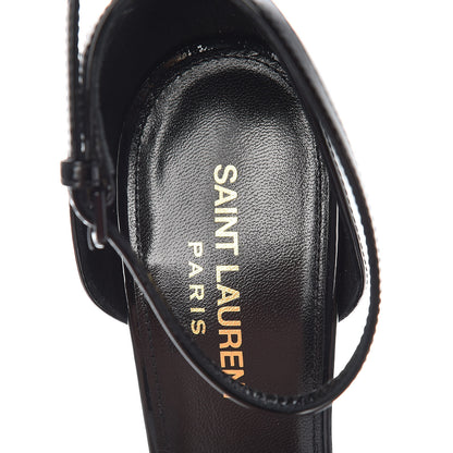 Saint Laurent Patent Opyum Sandals 37 Black 6 of 9