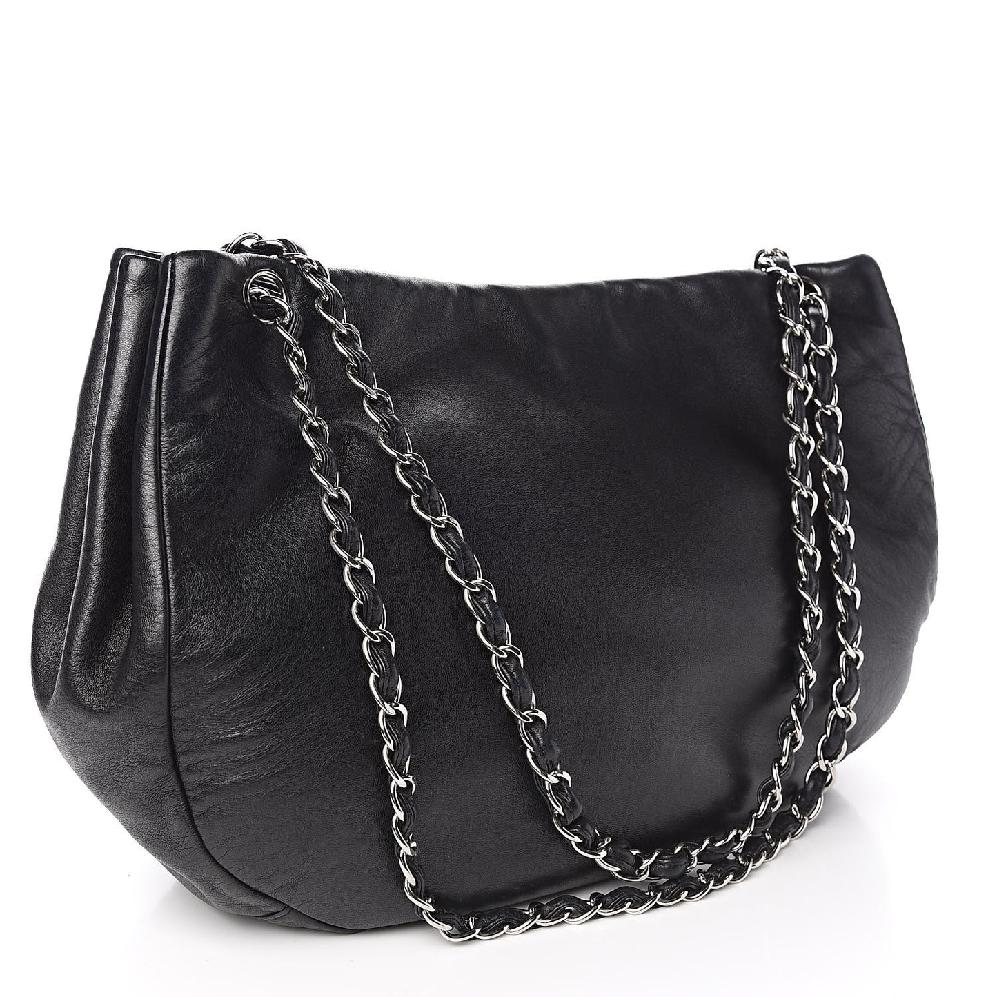 Lambskin Sensual Hobo Black