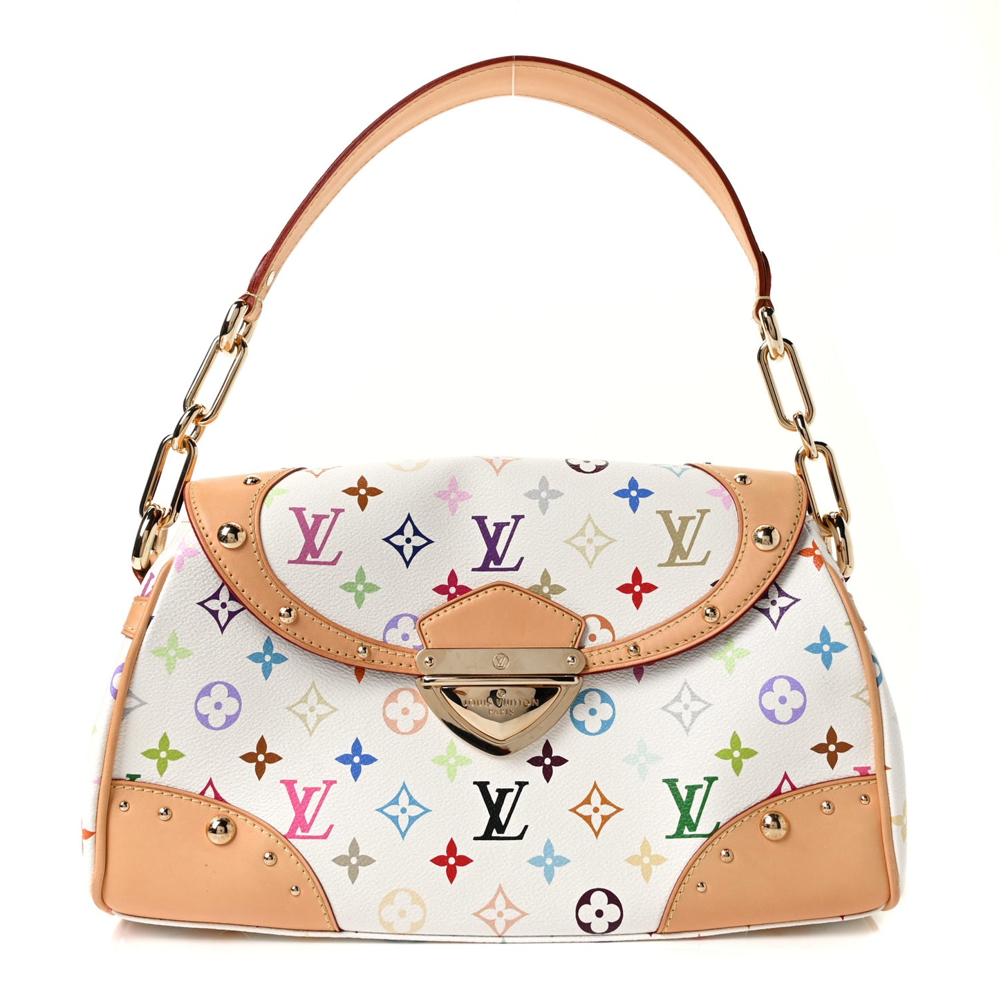 Monogram Multicolor Beverly MM White