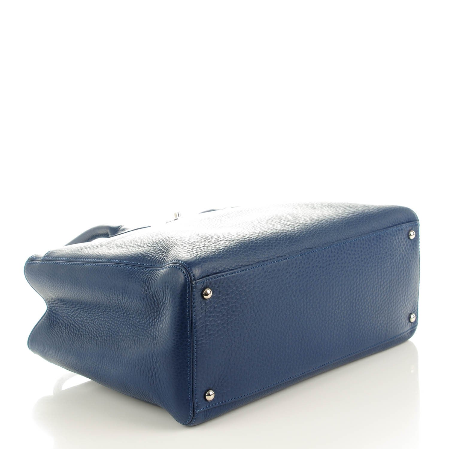 Chanel Deerskin Cerf Executive Shopper Tote Navy 4 of 7