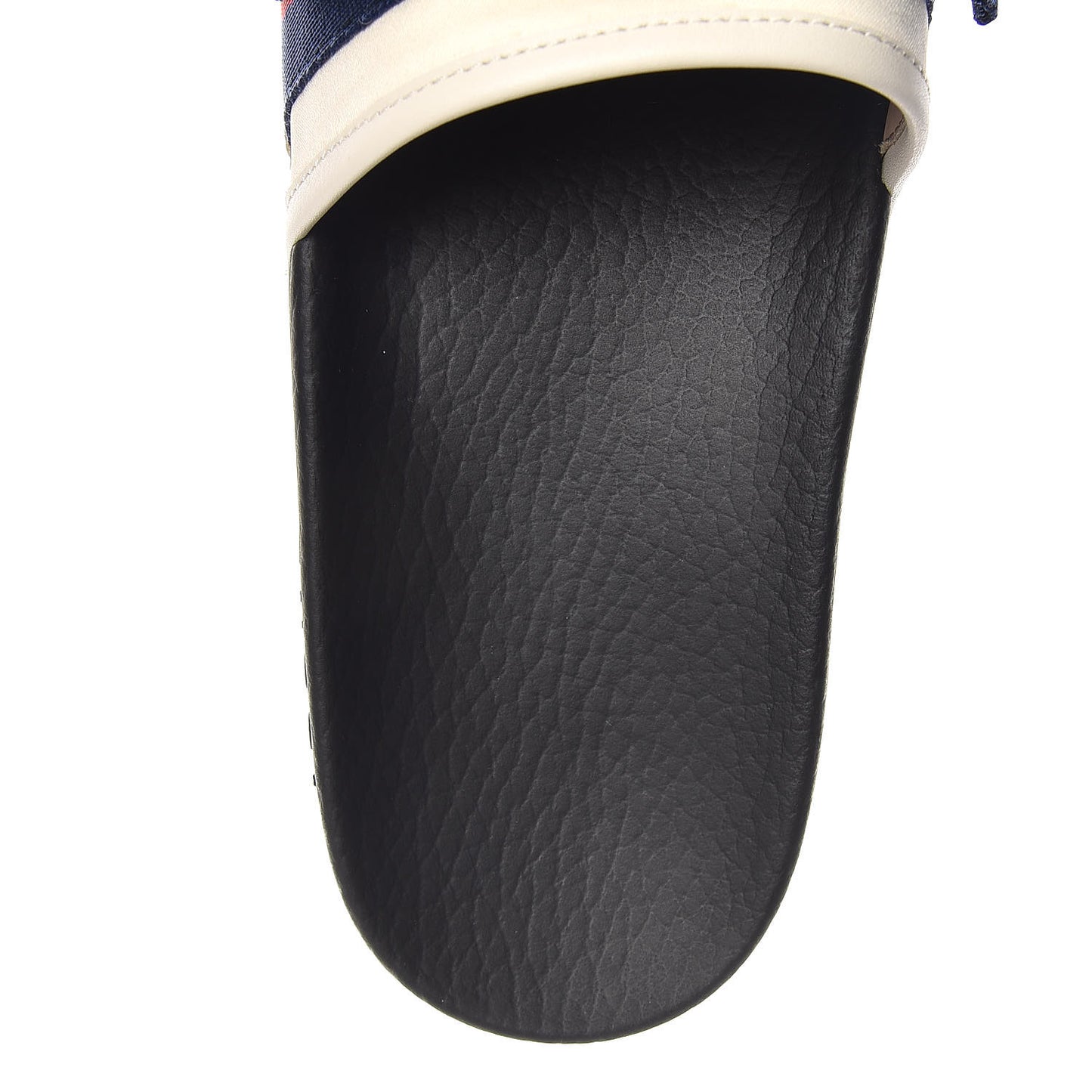 Satin Web Sylvie Bow Slide Sandals 38 White
