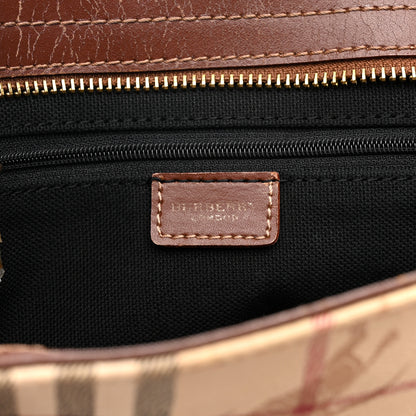 Burberry Haymarket Check Tote Brown 6 of 19