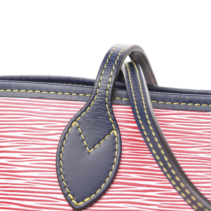 Louis Vuitton Epi Neverfull MM Denim Red 11 of 11