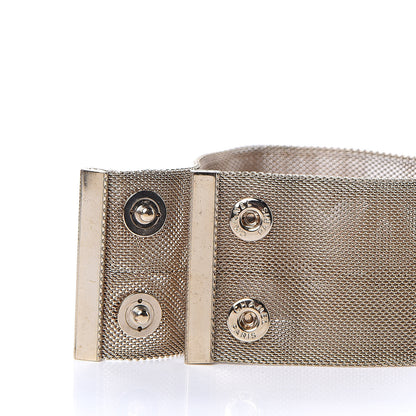 Chanel Metal Mesh CC Bracelet Gold 4 of 6