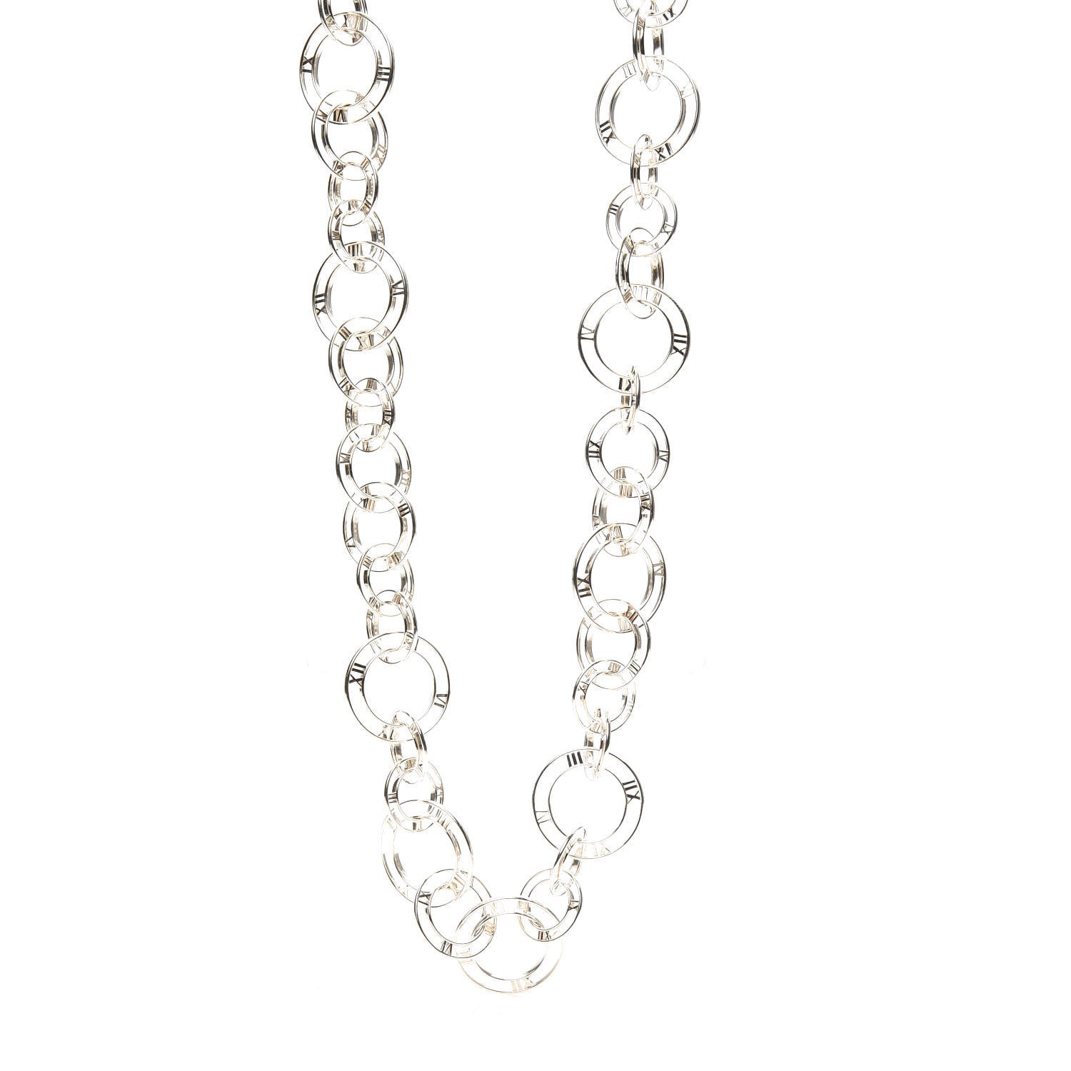 Tiffany Sterling Silver Atlas Link Necklace 1 of 5
