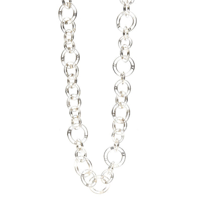 Tiffany Sterling Silver Atlas Link Necklace 1 of 5