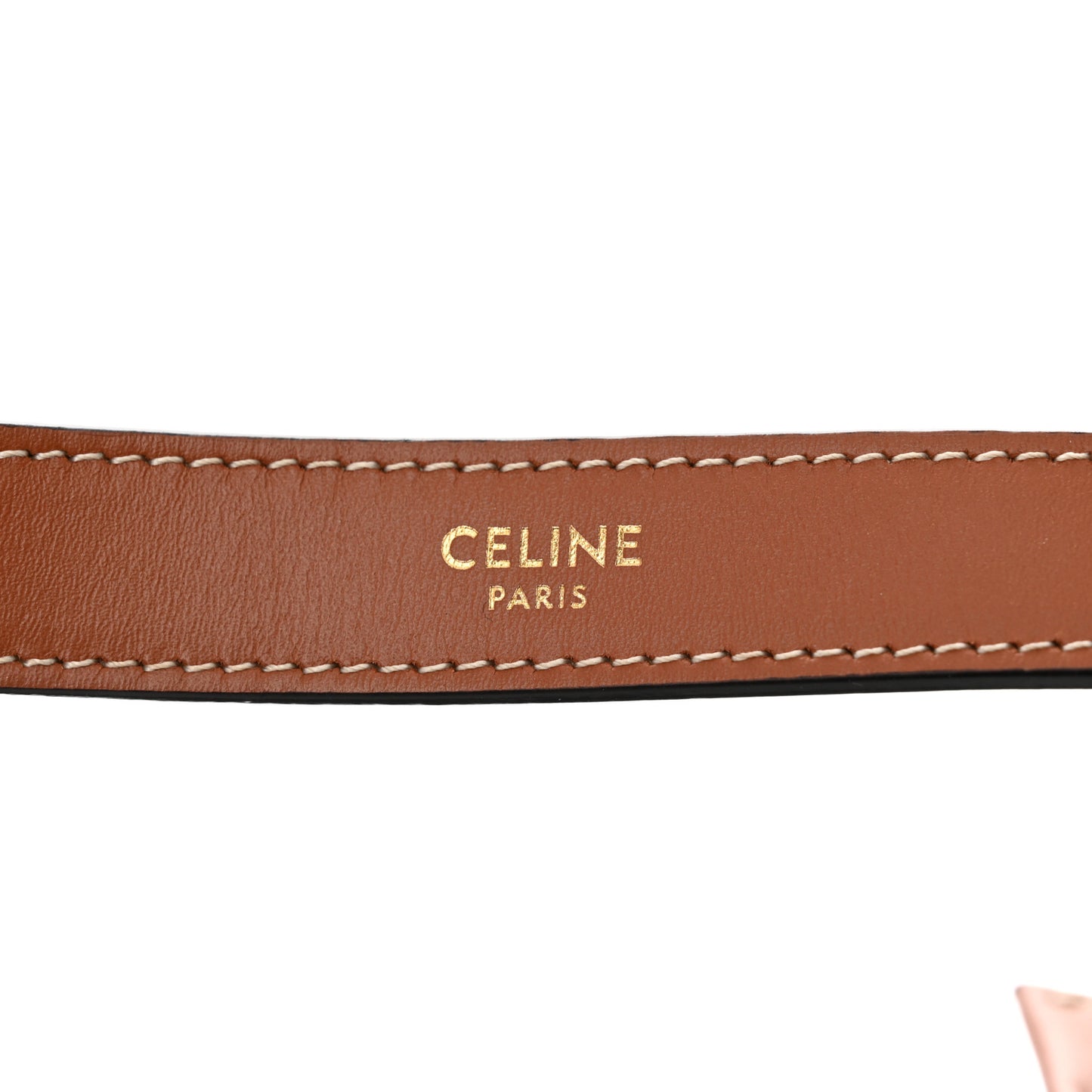 Triomphe Canvas Calfskin Ava Shoulder Bag Tan