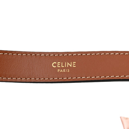 Celine Triomphe Canvas Calfskin Ava Shoulder Bag Tan 6 of 11