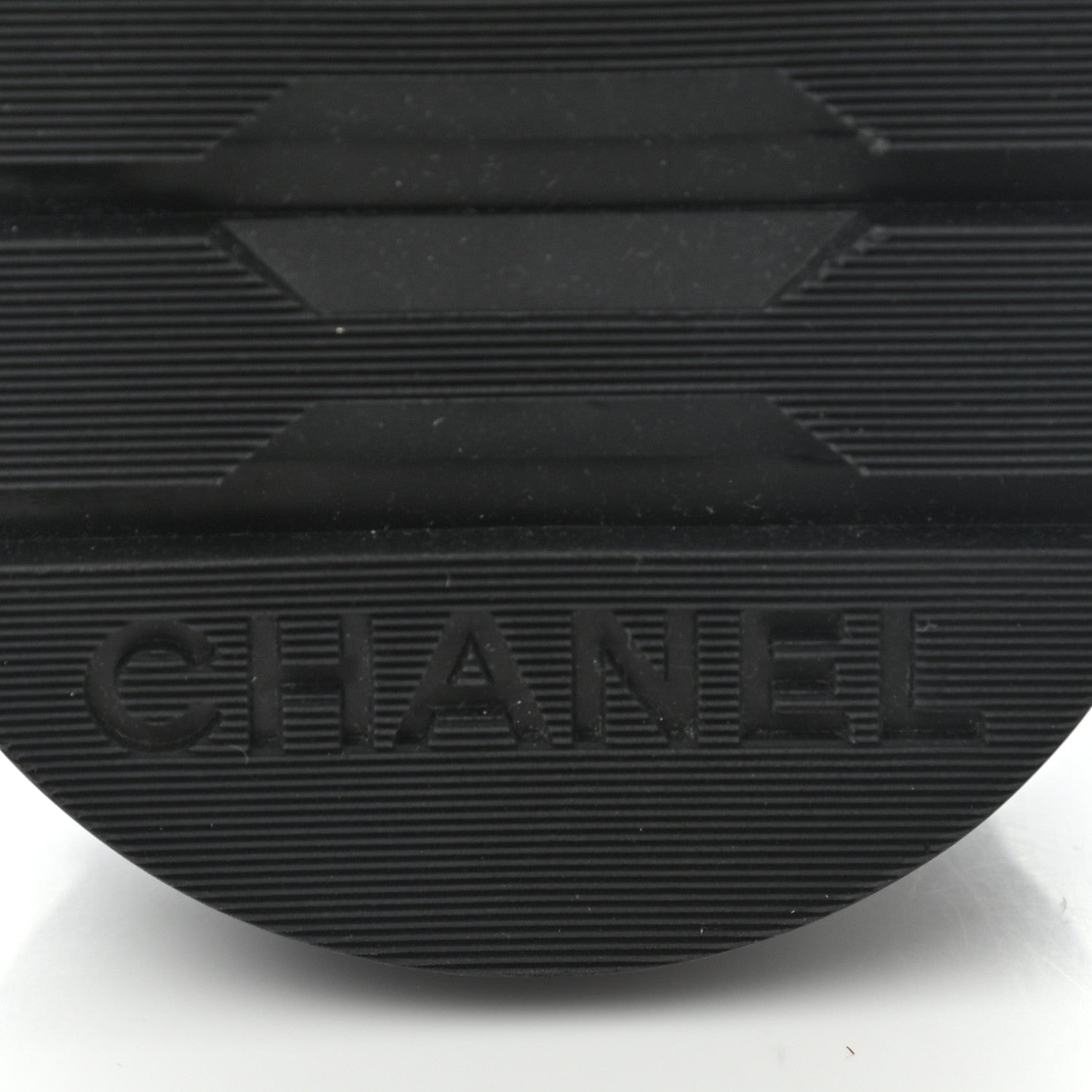 Chanel Lambskin Calfskin Quilted Lace Up Combat Boots 36 Beige Black 8 of 10