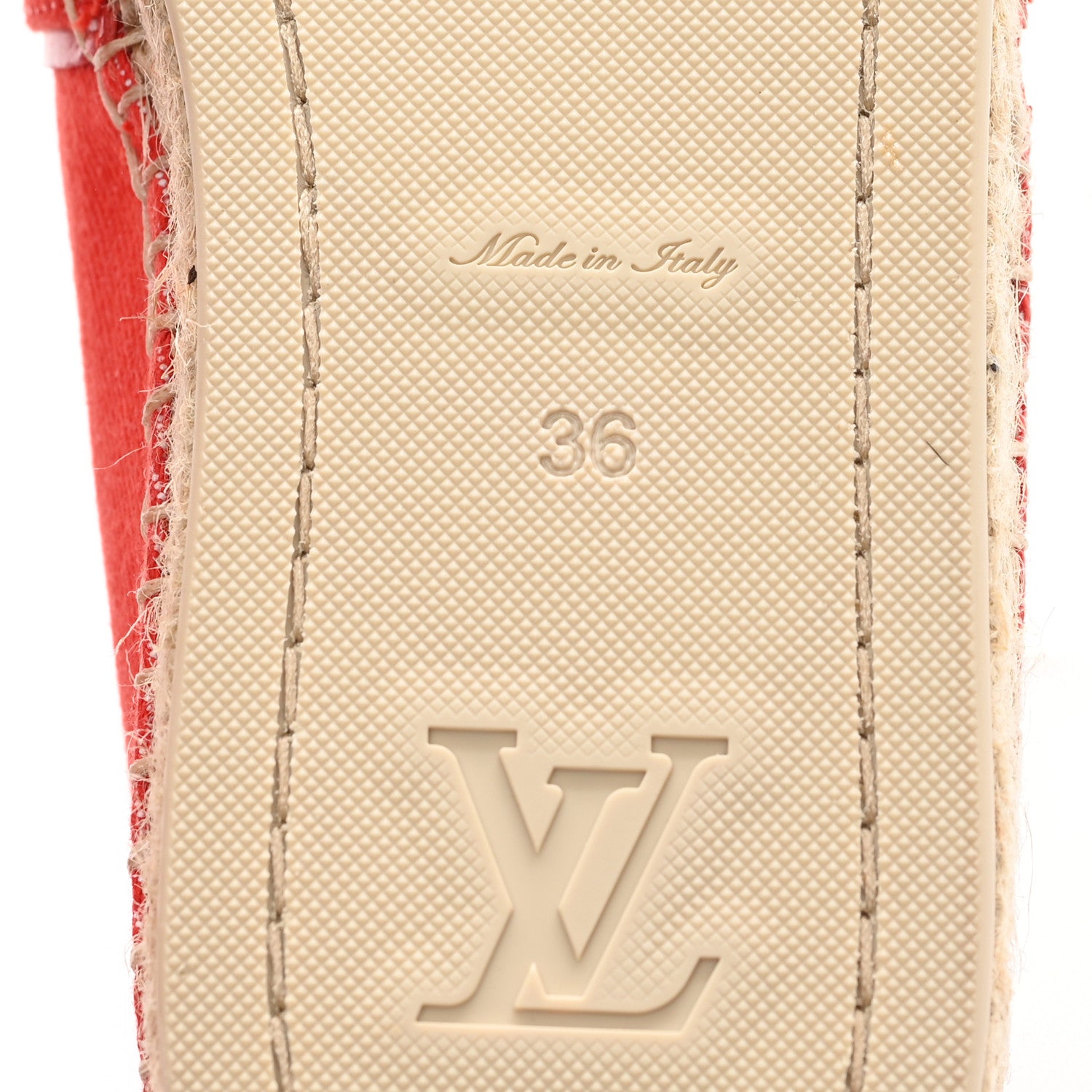 Louis Vuitton Canvas Waterfall Espadrille 36 Rouge 7 of 9