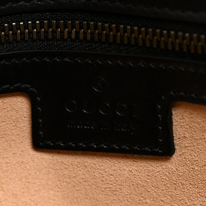 Gucci Calfskin Matelasse Medium GG Marmont Shoulder Bag Black 6 of 11