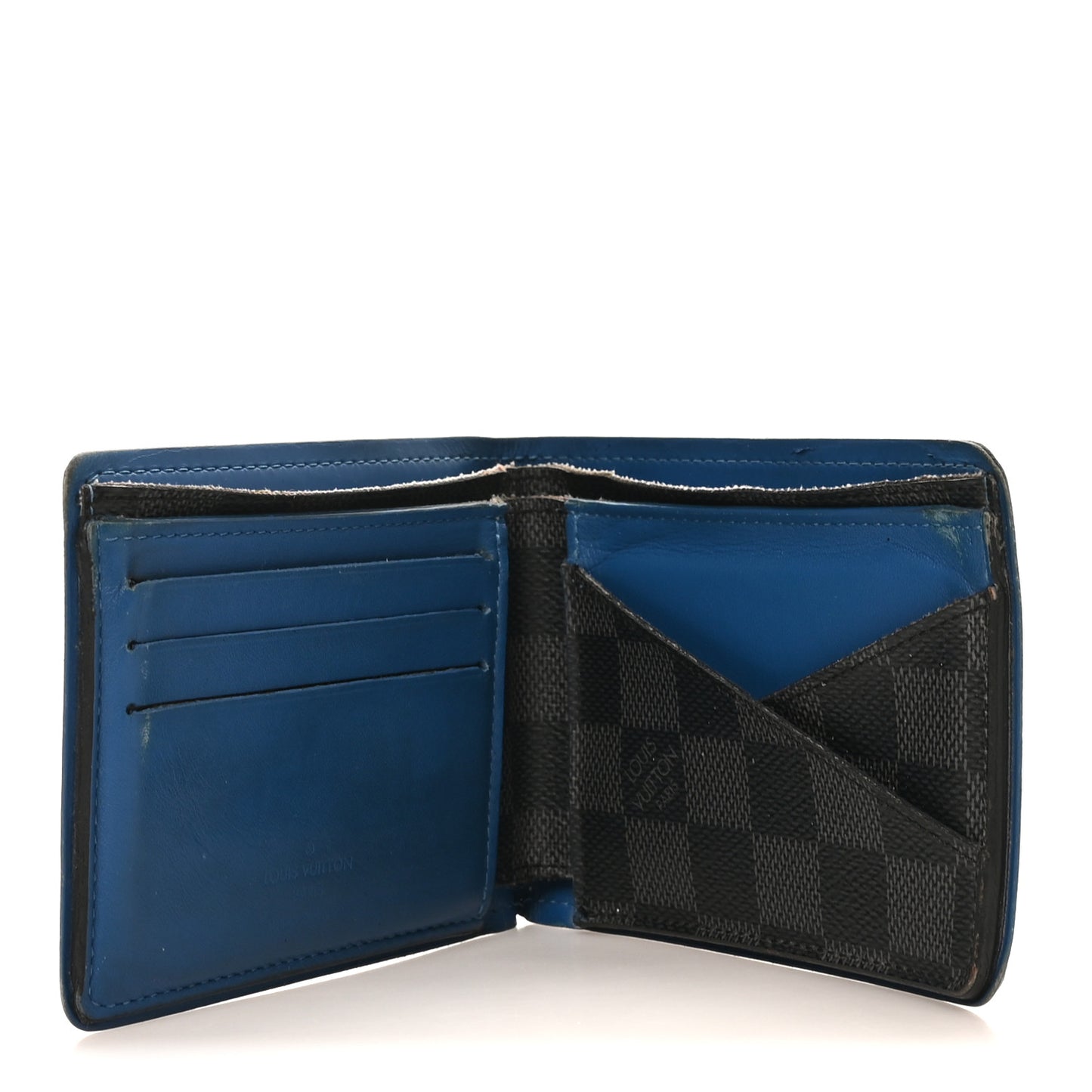 Damier Cobalt Multiple Wallet Neon