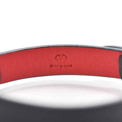 Valentino Garavani Calfskin VLogo Bracelet Black Rouge Pur 4 of 4
