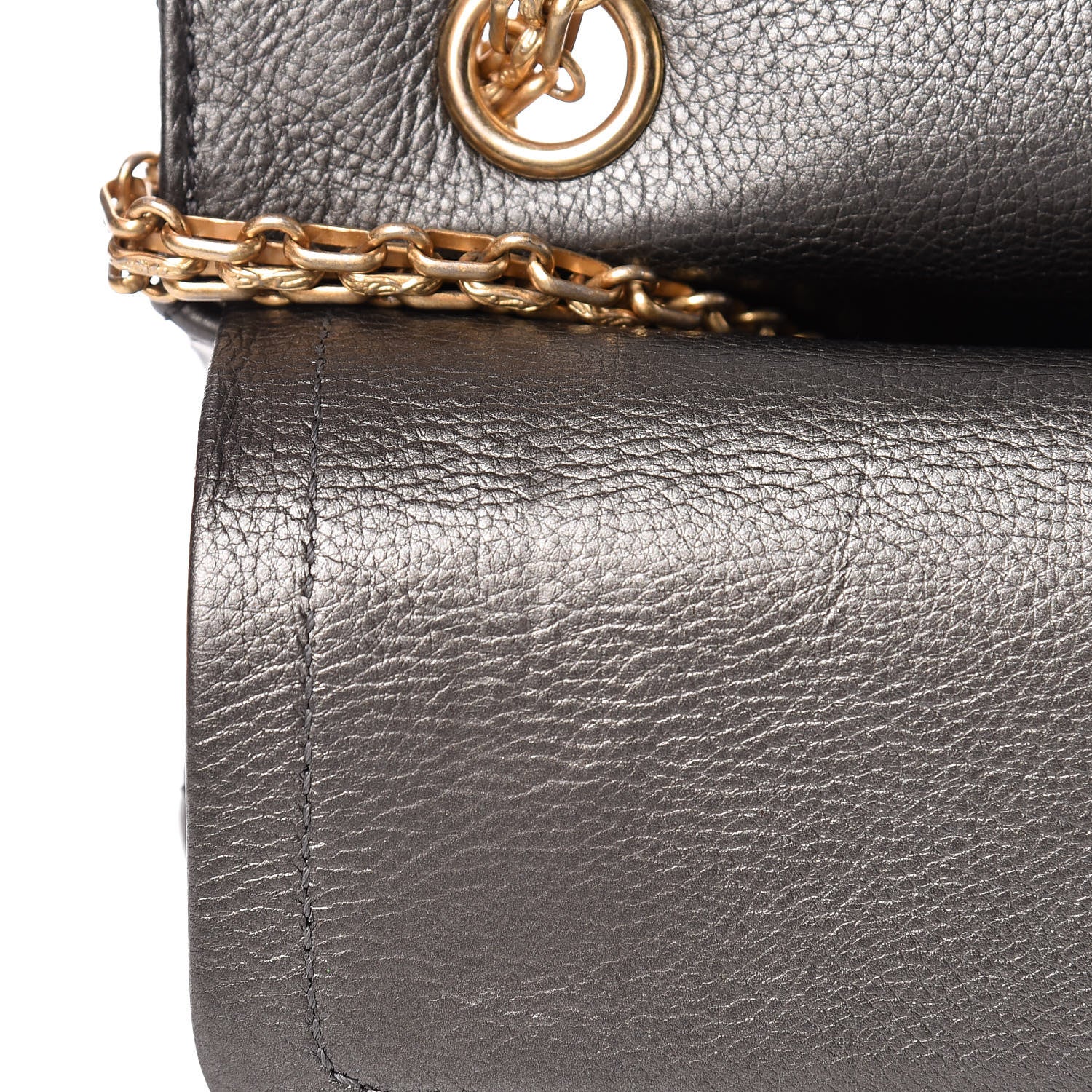 Chanel Metallic Calfskin Quilted 2.55 Reissue 226 Flap Charcoal 14 of 14