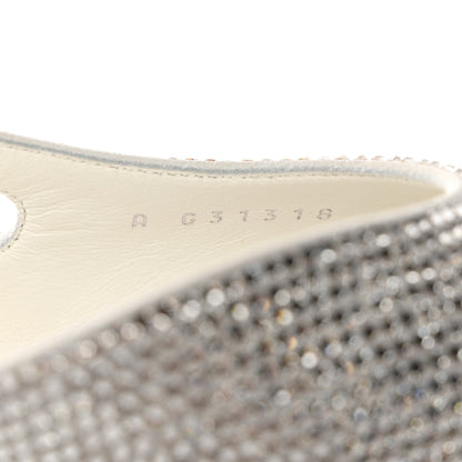 Chanel Strass Grosgrain Cap Toe CC Slingback Pumps 39.5 Silver Black 6 of 9