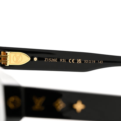 Louis Vuitton Acetate My Monogram Square Sunglasses Z1526E Black 6 of 6