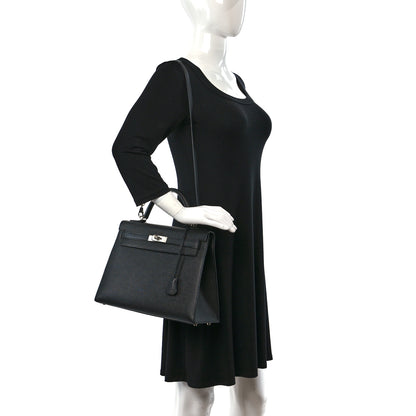 Hermes Epsom Kelly Sellier 32 Black 2 of 16
